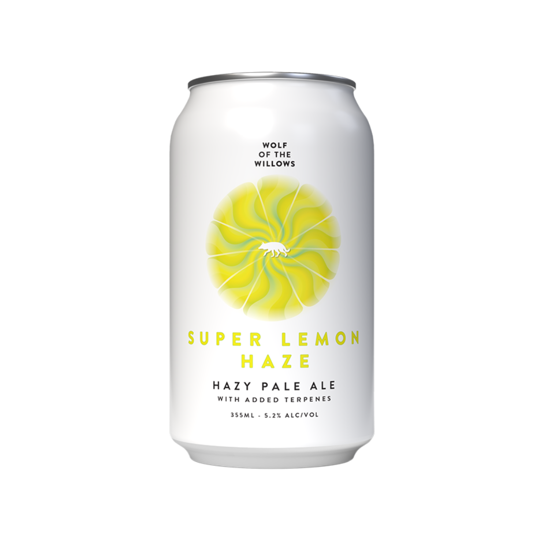 Super Lemon Haze, Hazy Pale Ale with added Terpenes Wolf of the Willows