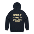 Load image into Gallery viewer, Wolf Varsity Navy Hoodie