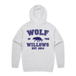 Load image into Gallery viewer, Wolf Varsity Grey Marle Hoodie