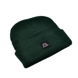 Wolf of the Willows Bottle Green Beanie