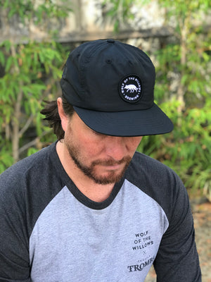 Wolf Surf Cap - Black